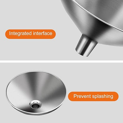 Small Funnel Set of 2, Stainless Steel Mini Funnel for Essential Oil Transfer, Kitchen Use - Image 3
