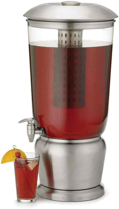 TableCraft 85 Large 5 Gallon Drink Dispenser with Fruit Infuser & Stand, BPA-Free Tritan & Stainless Steel, Ideal for Catering, Buffet, Home Use, Cold Beverage Dispenser by TableCraft