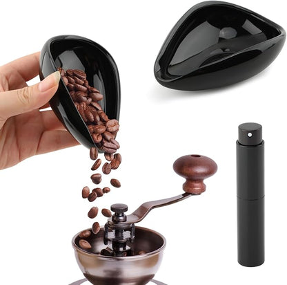 Coffee Bean Dosing Cup and Spray Bottle Set, Ceramic Espresso Dosing Cup Measuring Tray for Coffee Beans and Tea, Espresso Accessories - Image 8