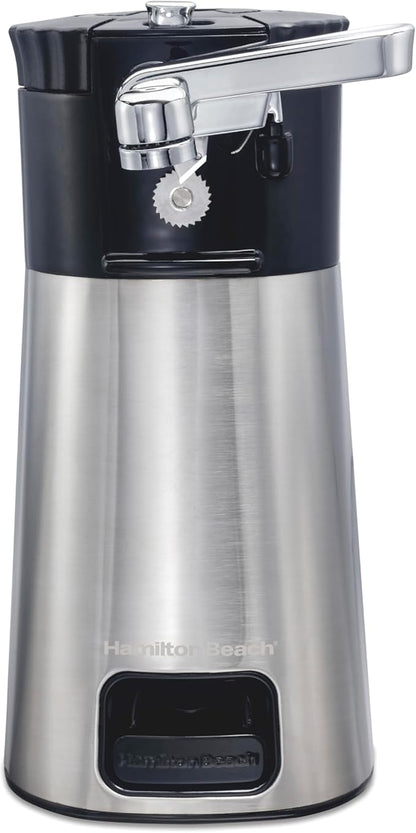 Hamilton Beach OpenStation Electric Automatic Can Opener for Kitchen with Multi Tool and Bottle and Jar Opening Tools, Auto Shutoff, Cord Storage, and Sure Cut Technology, Stainless Steel (76382) by HamiltonBeach