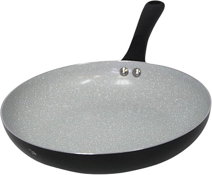 IMUSA 12" Premier Ceramic Nonstick Fry Pan with Cool Touch Handle, Matte Black by VisitIMUSA