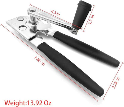 NUFR Crank Can Openers Manual,Heavy Duty Commercial Can Opener with Rubber-coated Long Handles - Image 2