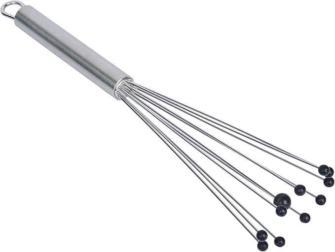 Restaurantware 10.5 in Stainless Steel Ball Whisk with Silicone Tips - German Standard Sauce & Gravy Whisk, Non-Scratch, Dishwasher Safe - Non-Stick Safe Silicone Ball Whisk for Baking - Image 12