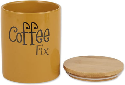 DII Kitchen Accessories Retro Collection, Ceramics, Canister Set, Honey, 3 Piece - Image 2