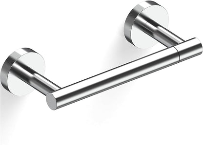 RARXTR Polished Finish Toilet Paper Holder SUS304 Stainless Steel Double Post Pivoting Toilet Paper Roll Holder Wall Mounted Toilet Tissue Holder for Commercial Bathroom RV