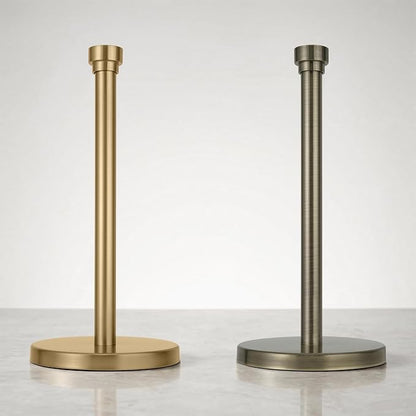 Antique Bronze Paper Towel Holder Countertop, Freestanding Paper Towel Stand with Weighted Non-Slip Base, Easy Assembly, Unique Decorative End Cap for Kitchen and Bathroom - Image 9