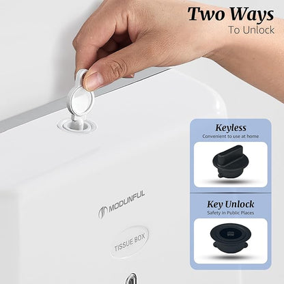 Paper Towel Dispenser Wall Mount - Adhesive Paper Towel Holder for Bathroom, Multi-fold/Trifold/Z Fold, 210 Sheets Large Capacity for Compact Home, Apartment & RV - Image 5