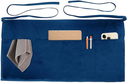 Xeoxarel Aprons with 4 Pockets (Available in 3 Pack / 7 Pack) 23.5'' X 11.5'' by XeoxarelWomensvests