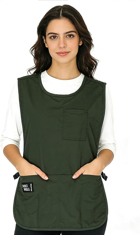 Waterproof Unisex Cobbler Apron with 4 Pockets Vest Style Ultralight Chef Waiter Work Overalls
