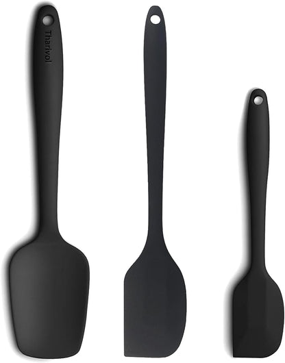 3 Pcs Silicone Spatula,Food Grade Rubber Spatula, Spatulas Silicone Heat Resistant, Used for Baking, Cooking, non Stick, Dishwasher Safe, BPA Free by Unknown