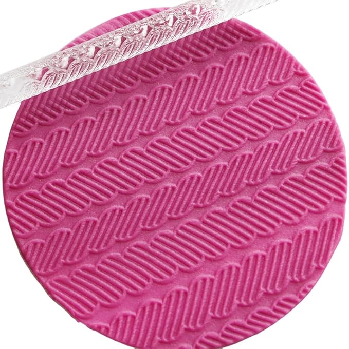 Rengue Acrylic Rolling Pin with 28 Patterns, Compliant Material, Comfortable Grip, 16 X 1 Cm, Lightweight for Dough and Pastry Acrylic Rolling Pin with 28 Patterns, Nan Kitchen (#14)