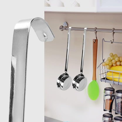 10.55" Stainless steel 201 Pizza Sauce spoon Kitchen Ladles with Hooks and Long Handles for Stirring,Portioning and Serving Soups