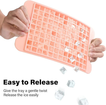 Mini Ice Cube Tray for Freezer: FDDBI Small Ice Trays for Freezer with Bin - 117×4PCS Easy Release Nugget Ice Tray - Crushed Ice Tray with Container - Image 4