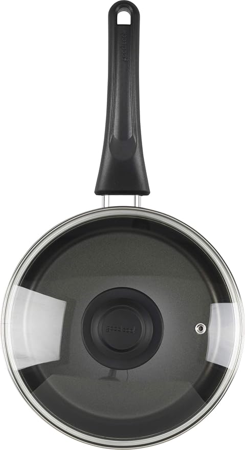 GoodCook Everyday Sauce Pan with Lid, 3 Quart, Black - Image 4