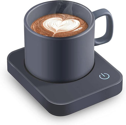 VOBAGA Coffee Mug Warmer for Desk with Auto Shut Off & 3-Temp Settings, Coffee Cup Warmer with Smart Safety Alert Home Office Accessory, Perfect for Coffee, Tea, Milk (No Mug) by VOBAGA