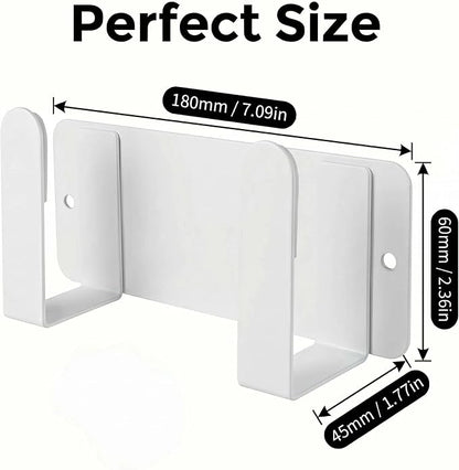 Pot Lid Rack, Wall Mounted 304 Stainless Steel Pan Lid Organizer Holder, Self Adhesive, Kitchen Cooking Utensil Tool (White) - Image 9