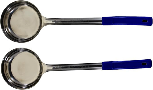 8 Ounce Solid Stainless Steel Portion Control Ladle Spoon for Measuring and Serving; Commercial Grade Serving Scoops [Pack of 12] by Habanerofire