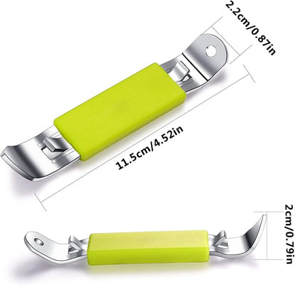 3 Pieces Magnetic Bottle Openers Can Opener Classic Beer Opener Stainless Steel Small Bottle Opener Can Tapper with Magnet for Camping and Traveling HANCELANT (Green)4.52 X 0.87 X 0.79 inches - Image 3