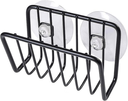 Toplife Sponge Holder for Kitchen Sink, Rust-Proof Suction Cup Sponge Caddy - Black by Toplife