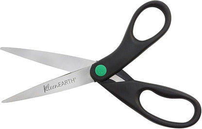 Westcott 15179 8-Inch KleenEarth Recycled Scissors For Office and Home, Black, 2 Pack