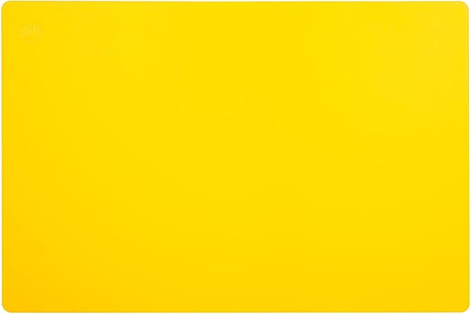 Thirteen Chefs Large 18 x 12 Yellow Cutting Board - Professional 1/2 Inch Thick HDPE for Poultry and Chicken - Food Service and Restaurant Certified - Image 3