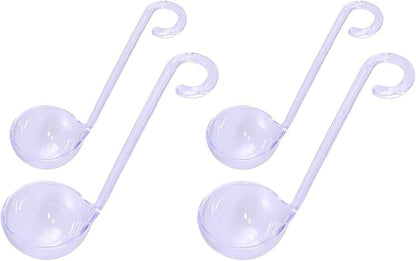 Chef Craft Plastic Mini Ladles in 2 Sizes, Set of 4, Clear - Image 2