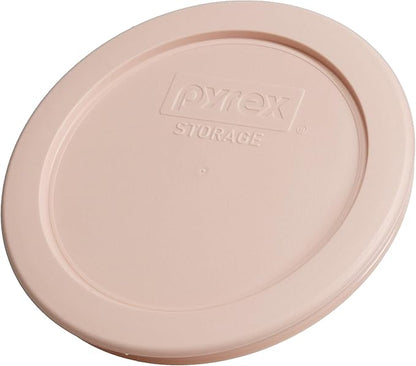 Pyrex (2) 7202-PC 1 Cup White Mint, (2) 7200-PC 2 Cup Rosewater Pink, (2) 7201-PC 4 Cup Tranquil Green, (1) 7402-PC 6/7 Cup Tarragon Green Food Storage Replacement Lids – Made in the USA - Image 5