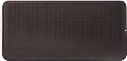 MicoYang Silicone Dish Drying Mat for Multiple Usage,Easy clean,Eco-friendly,Heat-resistant Silicone Mat for Kitchen Counter or Sink,Refrigerator or Drawer Liner Coffee 5XL 36inches x 18inches by MicoYang
