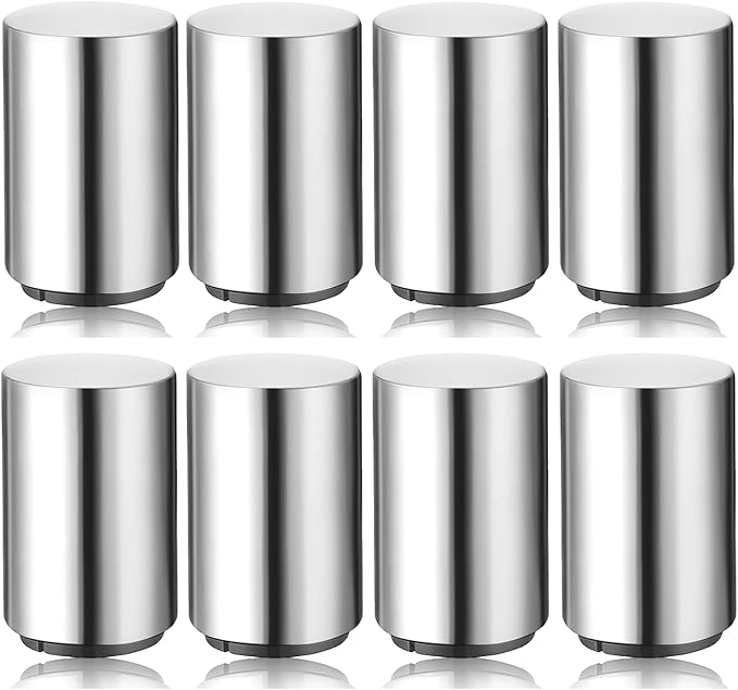 Portable Push Down Magnetic Beer Bottle Openers (8 Packs), No Damage to Caps, Quick to Open, Automatic Stainless Steel Pop the Top Cap Opener for Home Bar Camping and Traveling, Bartender Opening Tool by SmaringRobot