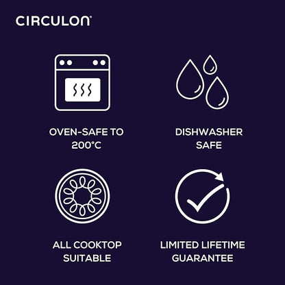 Circulon Symmetry Hard Anodized Nonstick Induction Frying Pan Twin Pack, 10-Inch and 12-Inch, Pan Sets for Cooking Nonstick, Black - Image 10