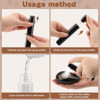 Coffee Bean Dosing Cup and Spray Bottle Set, Ceramic Espresso Dosing Cup Measuring Tray for Coffee Beans and Tea, Espresso Accessories - Image 7