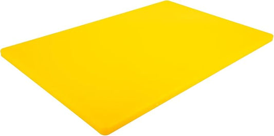 Thirteen Chefs Large 18 x 12 Yellow Cutting Board - Professional 1/2 Inch Thick HDPE for Poultry and Chicken - Food Service and Restaurant Certified by ThirteenChefs