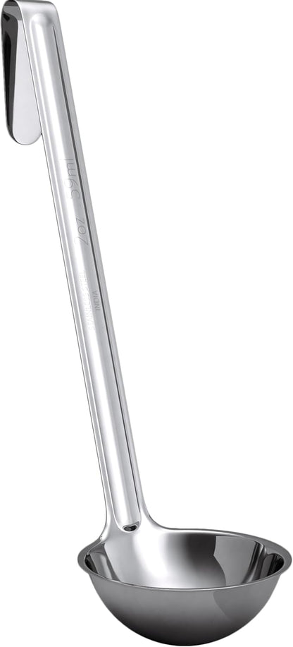 Super Sturdy, Ergonomic 2 Oz. Soup Ladle 1 Pk. Stainless Steel Ladles with Long Handles. Best Kitchen Accessories for Stirring, Portioning and Serving Soups, Chili and Stew in Restaurants and at Home by FoodRestaurantSupplies