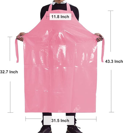 ELEBOX Waterproof Oil Proof Bib Apron Utility Apron Chemical Resistant Apron with Sleeve Work Apron Ultra Lightweight - Image 4