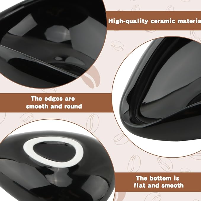 Coffee Bean Dosing Cup and Spray Bottle Set - Ceramic Single Dosing Tray, Static Reducing Spray, Espresso Accessories Kit Measuring Tray for Coffee Lovers