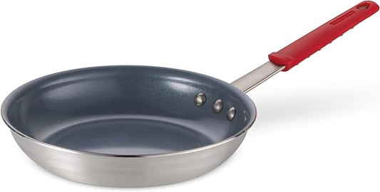 Tramontina Professional 10-Inch Ceramic Non Stick Frying Pan, Heavy-Gauge Aluminum Skillet with Ceramic Nonstick Coating, Dishwasher and Oven Safe, Gray by Tramontina