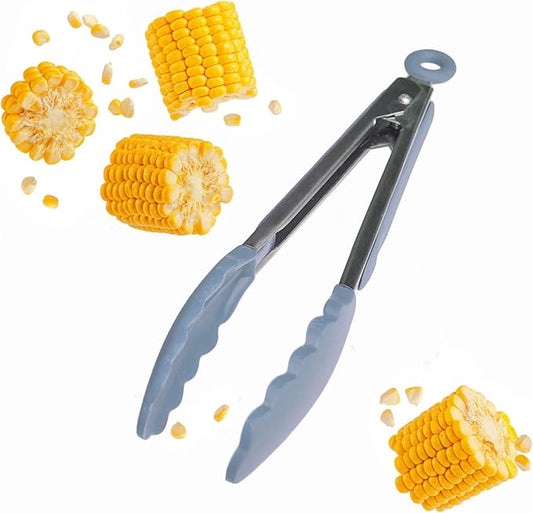 Starpack 'Get a Grip' Silicone Kitchen Tongs for Cooking 9 Inch - BBQ Silicone Tongs for Grill Heat Resistant to 600°F - Stainless Steel Utensils with Non Stick Rubber Tips for Serving Food by StarpackHome
