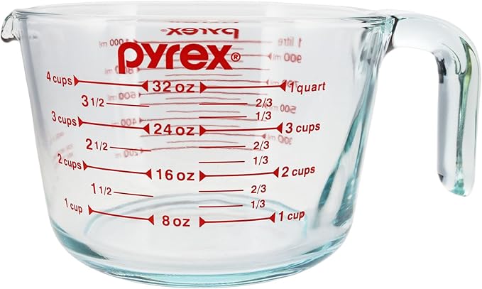 Pyrex 5301485 4 Cup Glass Measuring Cup - Made in USA by Pyrex