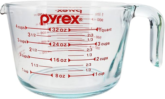Pyrex 5301485 4 Cup Glass Measuring Cup - Made in USA by Pyrex