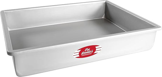 Fat Daddio's POB-12163 Anodized Aluminum Sheet Cake Pan, 12 x 16 x 3 Inch