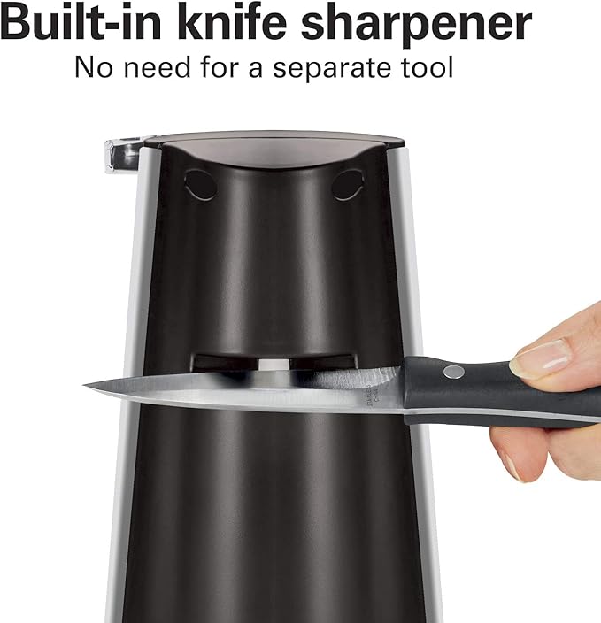Hamilton Beach Extra-Tall Electric Automatic Can Opener with Easy-Clean Detachable Cutting Lever,Cord Storage,Knife Sharpener,Brushed Stainless Steel (76700),(Pack of 2) - Image 5