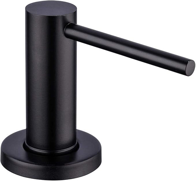 Matte Black Kitchen Sink Soap Dispenser GAPPO Countertop Pump Hand Lotion Built in Bottle Upgrade Stainless Steel Screw by GAPPO