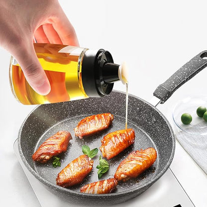 Leak-proof Oil Dispenser Bottle for Outdoor Camping, 160 ml/5.4 oz Glass Olive Oil and Vinegar Cruet, Well Sealed for Picnic Kitchen, 4 Pack - Image 6