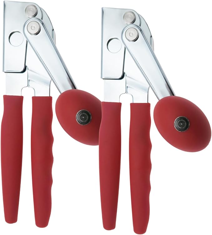 Chef-Master 2-Pack Heavy Duty Can Opener with Anti-Slip Grip, Manual Handheld for Large Cans by ChefMasterProfessional