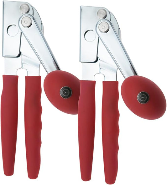 Chef-Master 2-Pack Heavy Duty Can Opener with Anti-Slip Grip, Manual Handheld for Large Cans by ChefMasterProfessional
