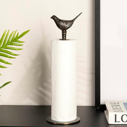1 Luxurious Brass Paper Towel Holder countertop (Black) - Image 8