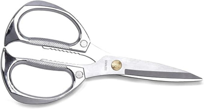 7.5in Stainless Steel Kitchen Scissors, Heavy Duty Shears for Chicken, Meat, Food, Vegetables, BBQ (Silver) - Image 6