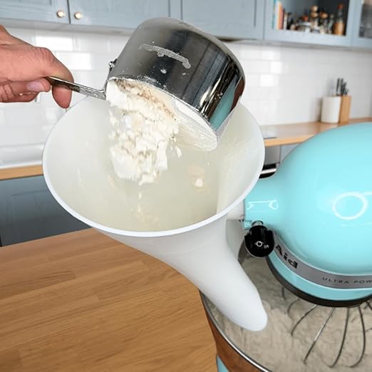 Countess Flour Funnel™ - Stand Mixer Attachment by The Cookie Countess (White) - Image 5