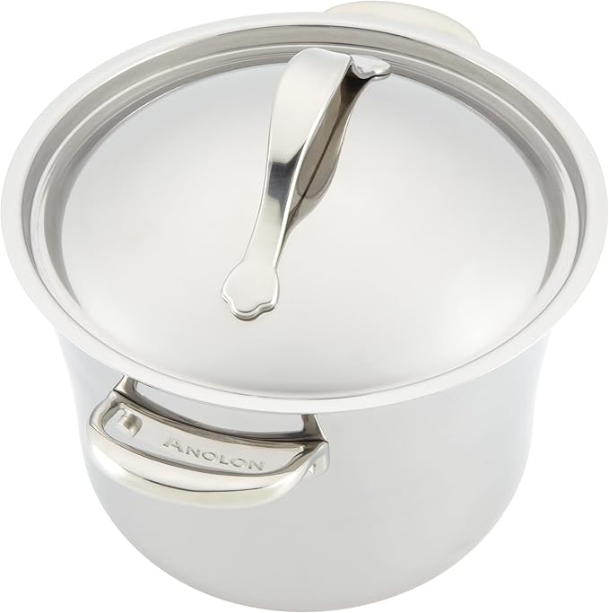 Anolon Stainless Steel & Hard Anodized Aluminum, Cookware Set (11 Piece) - Image 7