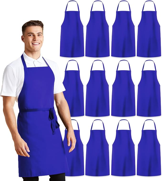 Avalon Kitchen Aprons for Men - 100% Polyester Chef Apron Women with Extra Long Ties - Cooking Aprons for Women & Mens Apron by Avalon+Kitchen